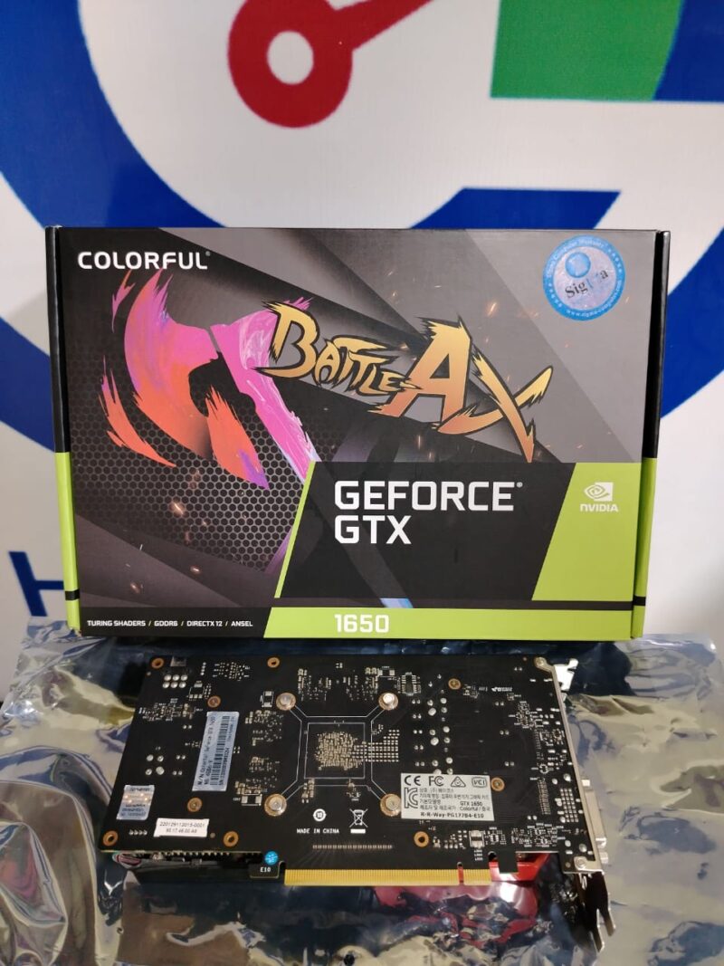 ⁦Graphic Card Nvidia Geforce Gtx 1650 4gb ddr6 Colorful⁩ - الصورة ⁦2⁩