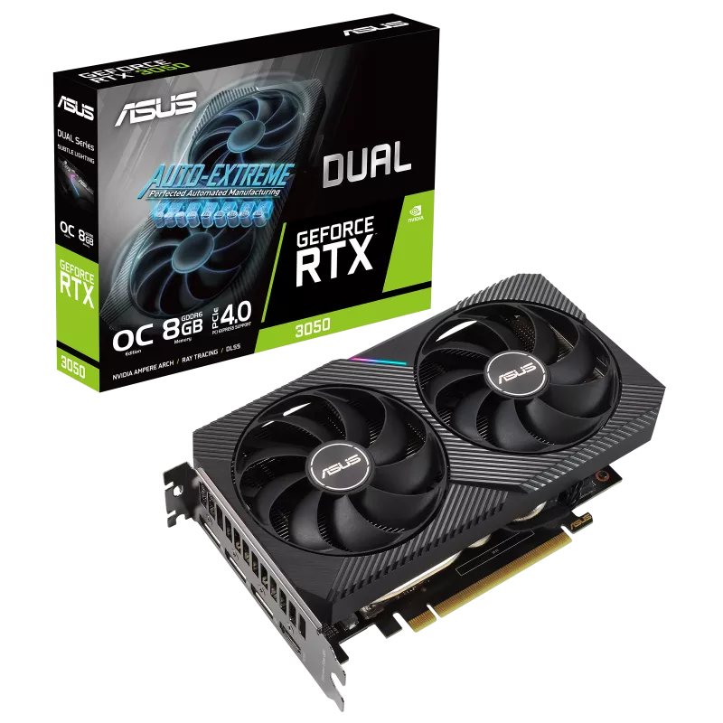 Graphic Card Nvidia Geforce RTX 3050 8GB ASUS DUAL Ddr6