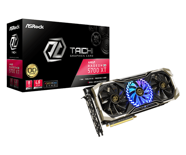Graphic Card AMD Redeon Rx 5700 xt 8gb ddr6 AsRock Taichi