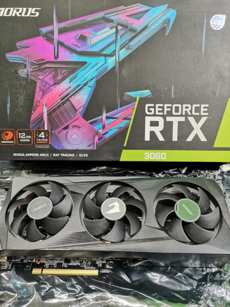 Graphic Card Nvidia Geforce RTX 3060 12gb ddr6 Aorus Master