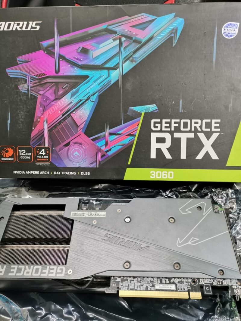 ⁦Graphic Card Nvidia Geforce RTX 3060 12gb ddr6 Aorus Master⁩ - الصورة ⁦4⁩