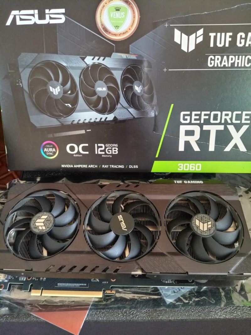 ⁦Graphic Card Nvidia Geforce RTX 3060 12GB ddr6 Asus Tuf Gaming OC Edition⁩ - الصورة ⁦4⁩