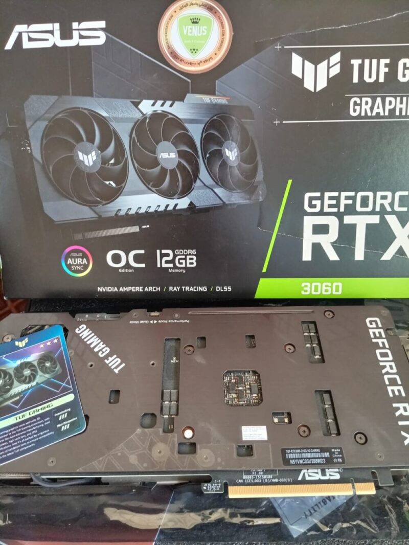 Graphic Card Nvidia Geforce RTX 3060 12GB ddr6 Asus Tuf Gaming OC Edition