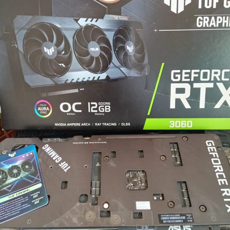 Graphic Card Nvidia Geforce RTX 3060 12GB ddr6 Asus Tuf Gaming OC Edition