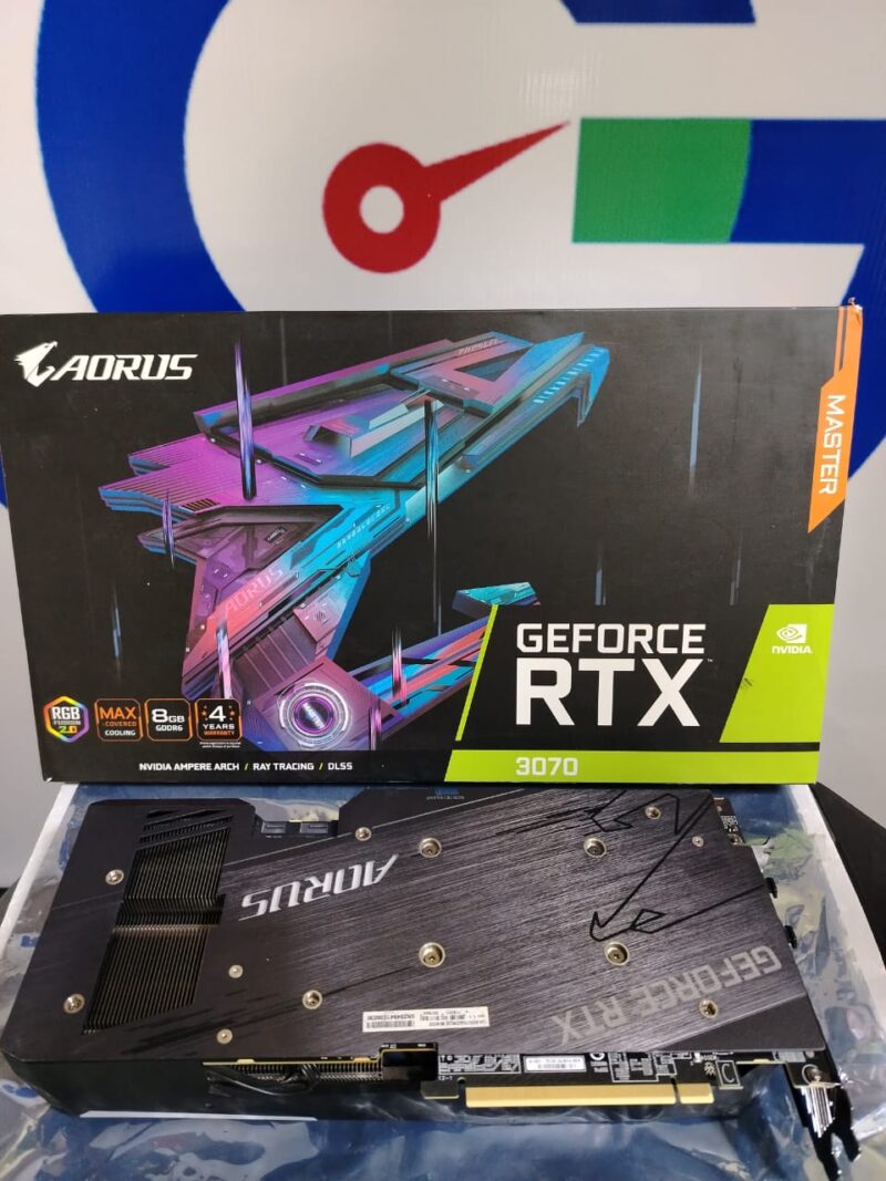 ⁦Graphic card Nvidia Geforce Rtx 3070 8gb ddr6 Aorus Master⁩ - الصورة ⁦2⁩