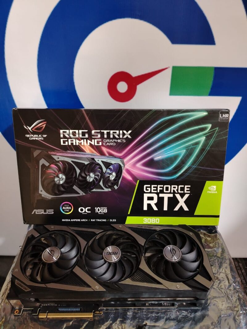 Graphic Card Nvidia Geforce RTX 3080 10gb ddr6X Asus Rog Strix OC Edition