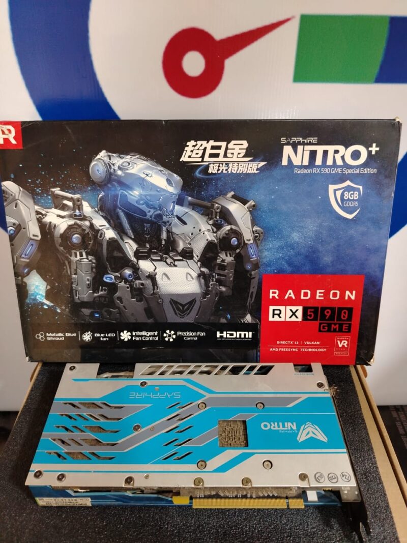 Graphic Card AMD Redeon Rx 590 8gb Game Sapphire nitro Plus Special edition