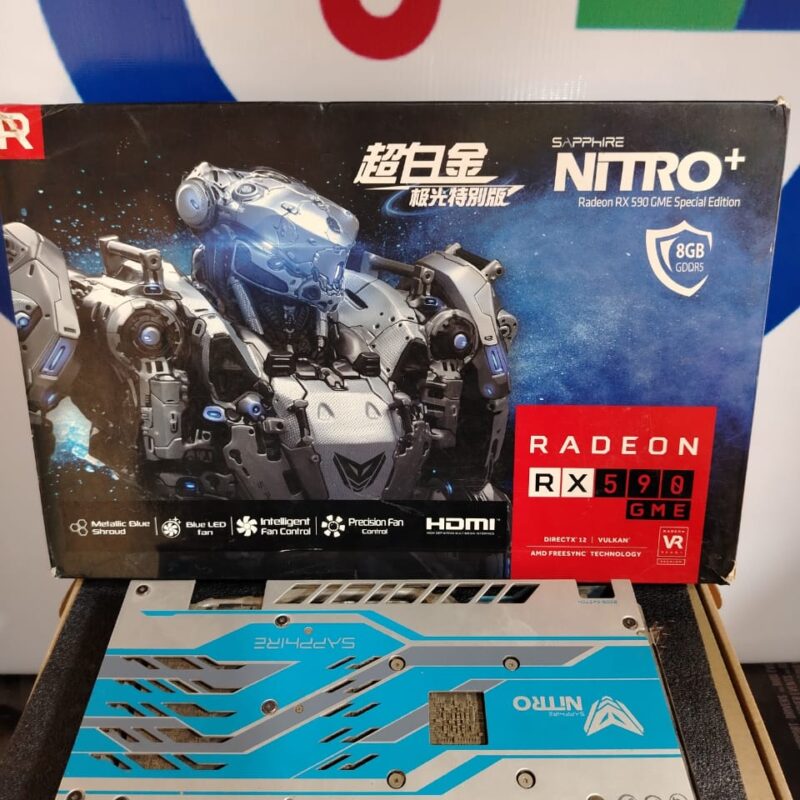 Graphic Card AMD Redeon Rx 590 8gb Game Sapphire nitro Plus Special edition