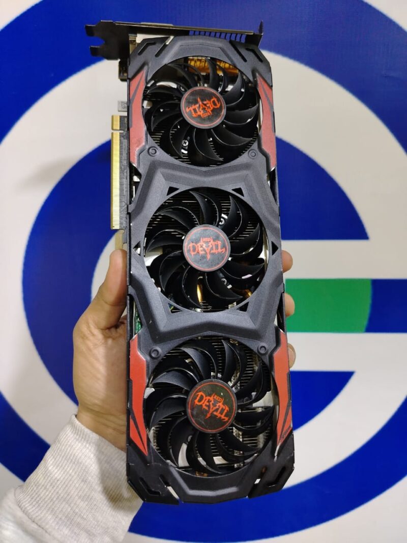 Graphic Card AMD Redeon Rx 570 4gb Power Color Red Devil 3DH OC