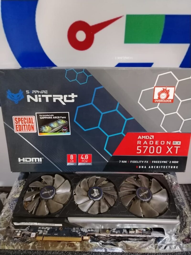Graphic Card AMD Redeon Rx 5700 xt 8gb ddr6 Sapphire Nitro Plus Special edition