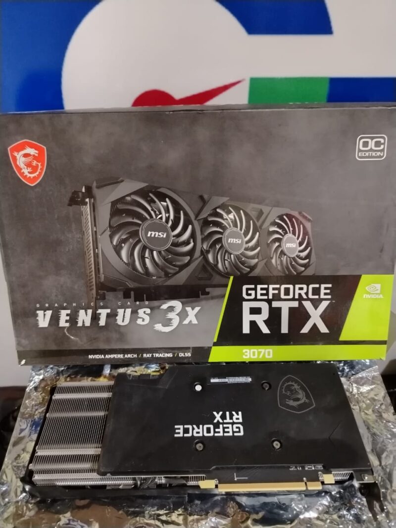 ⁦Graphic Card Nvidia Geforce Rtx 3070 8gb ddr6 Msi Ventus 3x⁩ - الصورة ⁦2⁩
