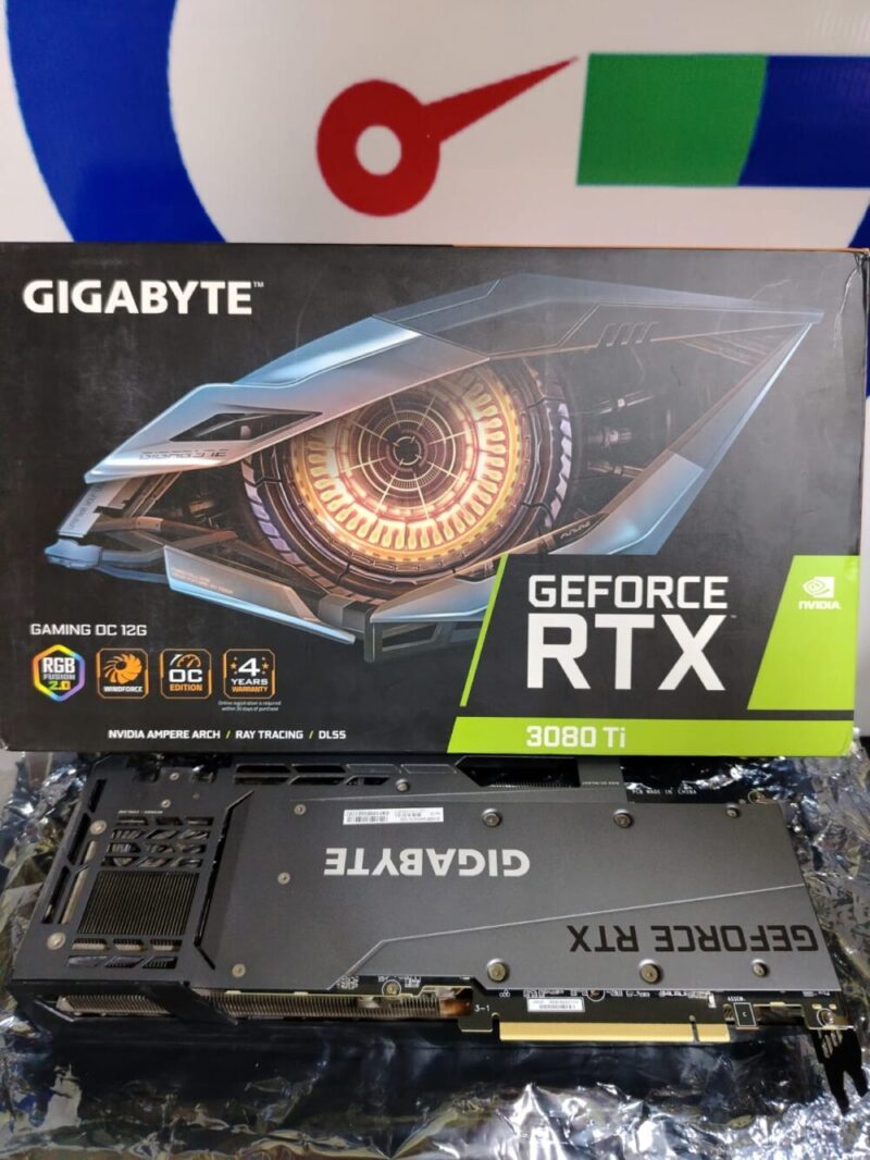 ⁦Graphic Card Nvidia Geforce Rtx 3080 ti 12gb Ddr6x Gigabyte Gaming oc⁩ - الصورة ⁦2⁩