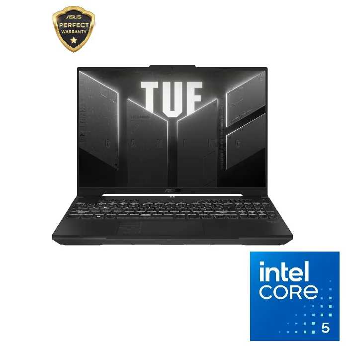 لابتوب أسوس TUF Gaming F16 FX607VU-RL805W، انتل C5 210H، رام 8 جيجا، 512 جيجا SSD، رسومات RTX 4050 سعة 6 جيجا، شاشة 16 " بدقة WUXGA وتردد 144 هرتز