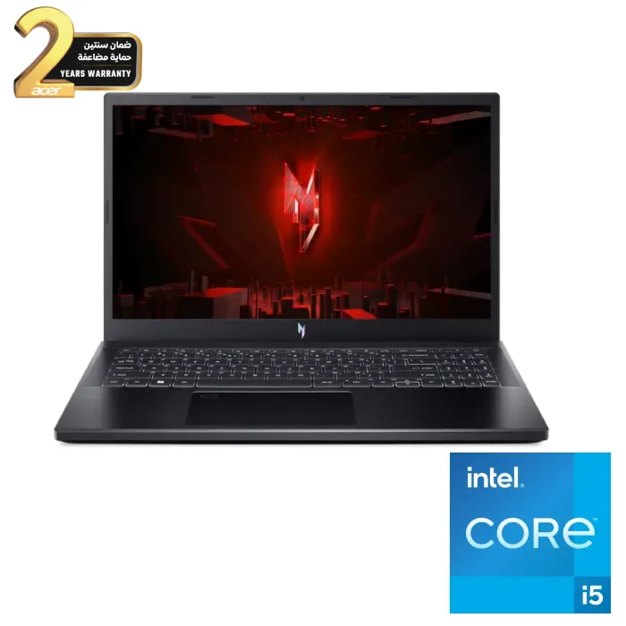 لابتوب أيسر نيترو V 15 ANV15-51-58S2، إنتل Ci5 13420H، رام 8 جيجا، 512 جيجا SSD ، رسومات RTX 2050 سعة 4 جيجا، شاشة 15.6 بوصة بتردد 165 هرتز، بصمة